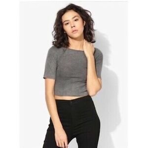 Women’s Topshop Washed Grey Shirt 10 US!